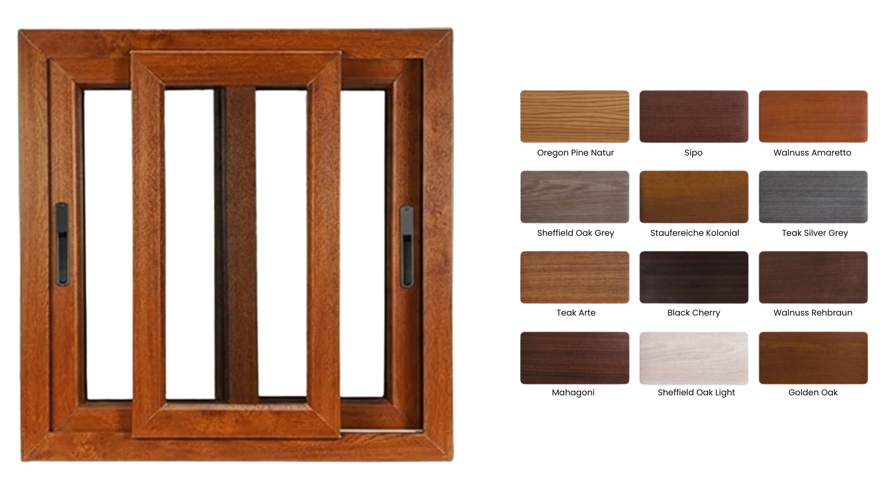 Coloured upvc Window